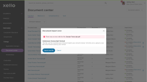 Failed transcript import message explaining that the format of the file doesn't match the school format. There is a button to import a new transcript